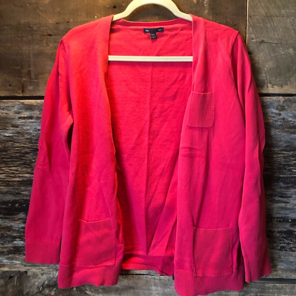 Pink Gap cardigan